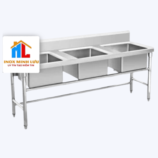 Bồn Rửa Inox 3 Hộc