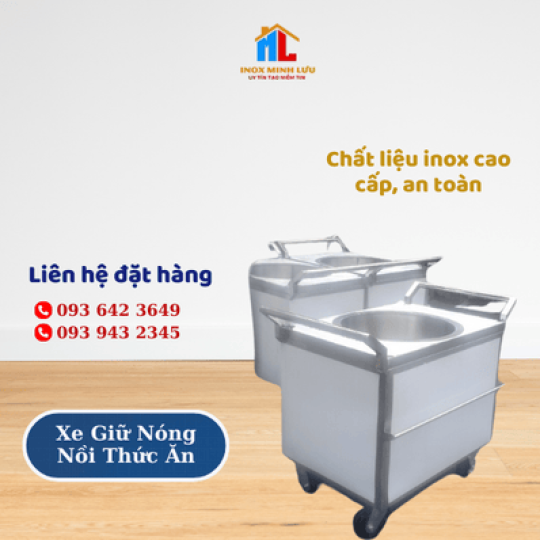 Xe Giữ Nóng Nồi Thức Ăn